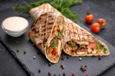 Шаурма "Жажда мяса" на углях